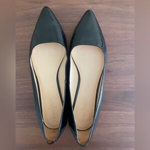 Cole Haan Women's Pointed Toe Flats, Black, Size 7B